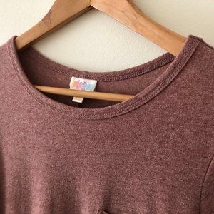 LuLaRoe Carly Heathered Dusty Pink - XXS